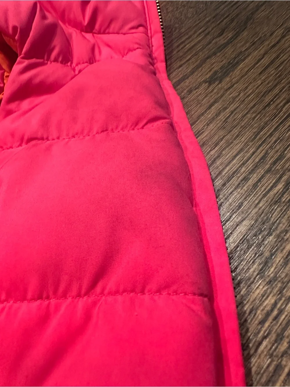 Ralph Lauren Reversible Hot Pink and Orange Quilted Puffer Vest